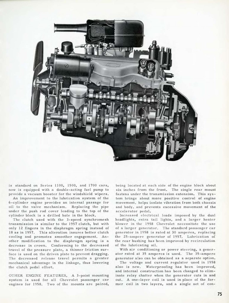 1958 Chevrolet Engineering Features Booklet Page 67
